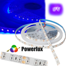 POWERLUX 12V UV (ULTRAVIYOLE) ŞERIT LED SMD 2835 METREDE 120 LED IP65 (5MT) - 1