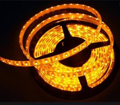 SİLİKONLU AMBER ŞERİT LED - 1