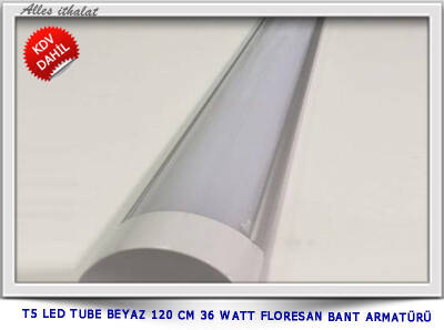 T5 BEYAZ 120 CM 36 WATT FLORESAN BANT ARMATÜRÜ - 1